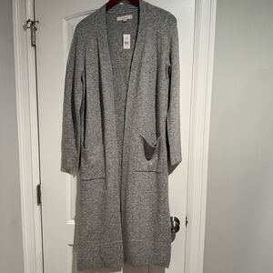 BNWT - Loft Long Gray Cardigan Sweater